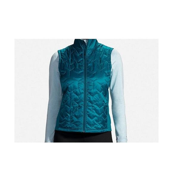 Brooks Jackets & Blazers - Women’s Brooks Shield Hybrid Vest Medium running blue lightweight thermolite